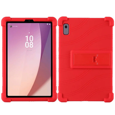 Puzdro pancierové Armor case na Lenovo Tab M9 2023 TB310, červené - ochranné so stojanom