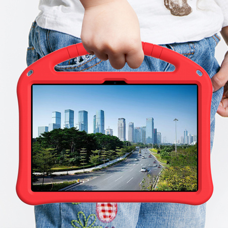 Puzdro FunColor na Lenovo Idea Tab 11, červené - ochranné so stojanom