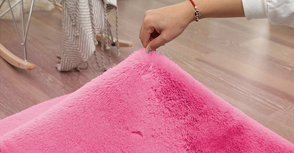 Rabbit Strado 90x90 round rug HotPink (Pink)