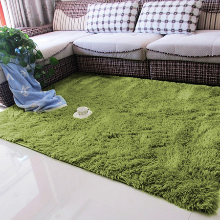 Dywan Shaggy 80x150 cm, zielony - miękki, puszysty do salonu i sypialni