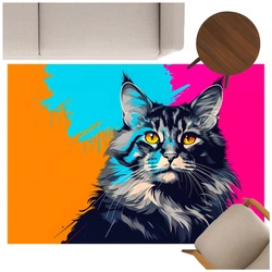 3D Strado MainCoon carpet 140x200 cm with cat pattern for animal lovers for living room and room