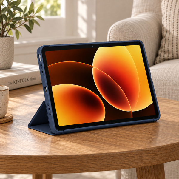 Etui Smart do Xiaomi Pad 7 / 7 PRO / Pad 8 / 8 PRO / Pad 9 z klapką i podstawką - granatowe