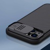 Puzdro Nillkin Camshield Pro na iPhone 14 Plus kryt fotoaparátu zadný kryt, čierne - ochranné so stojanom