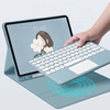 Etui z klawiaturą Bluetooth touchpad do iPad Air 11 Gen6 (Niebieskie)