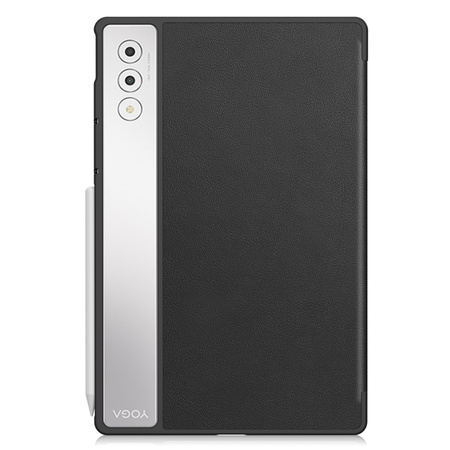 Etui Smart do Lenovo Yoga Tab Plus 12.7 2025 z klapką / Lenovo Idea Tab, czarne - ochronne z podstawką