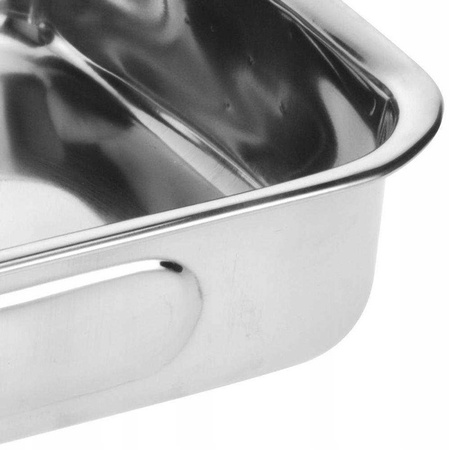Rectangular steel roasting pan 3 pcs.