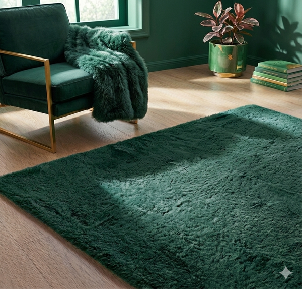 Rabbit Strado room rug 160x230 BottleGreen (Green)