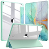 Puzdro grafické na Apple iPad 10.9 2022 Gen 10 / 11 2025 A16 Gen 11 s klapkou, zelené - ochranné so stojanom