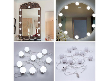 LED mirror lights, makeup set 10 pcs