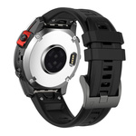 Pasek silikonowy do Garmin Fenix 6X (Czarny)