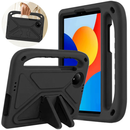 Puzdro pancierové FunColor na Xiaomi Redmi Pad SE 8.7 2024, čierne - ochranné so stojanom