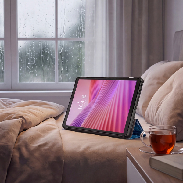 Etui Graficzne do Lenovo Tab One 8.7 25 TB305FU TB305XU, ochronne z podstawką