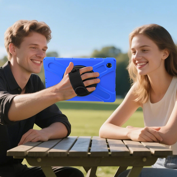 Etui do Samsung Galaxy Tab A11 Plus 10.9 2025 - Pancerne z uchwytem i paskiem