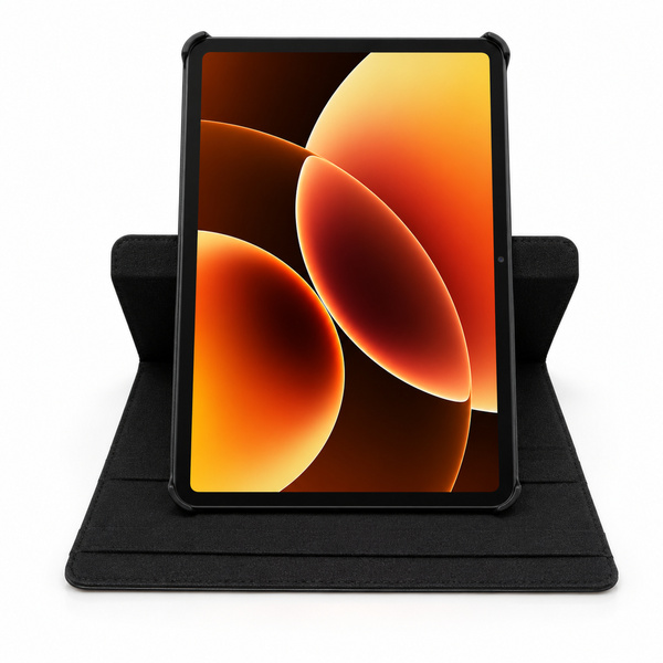 Etui obrotowe do Xiaomi Pad 7 / 7 PRO / Pad 8 / 8 PRO / Pad 9 z klapką - czarne