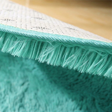 Shaggy Strado 140x140 round carpet TurquoiseSea (Turquoise)