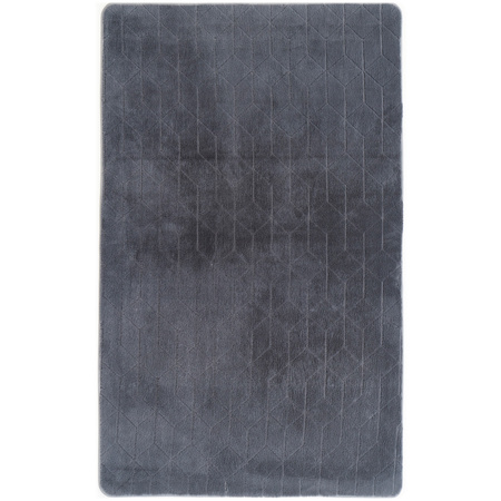 STRADO Rabbit 3D plush soft like rabbit anti-slip carpet 200x300 Grey