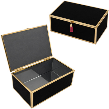 Szkatułka na biżuterię 18x13x7 cm 4ASS CLR Black