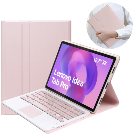 Puzdro na Lenovo Idea Tab Pro 12.7, ružové - ochranné so stojanom