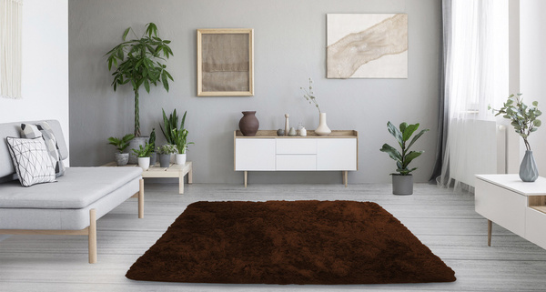 Shaggy Strado 80x150 DarkCoffee carpet (Dark brown)