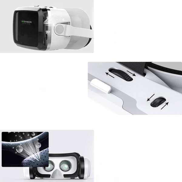 Okuliare VR 3D 360 Shinecon G04BS so slúchadlami - na smartfón