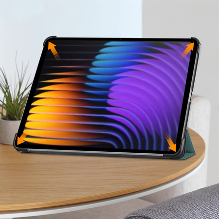 Puzdro Smart na Xiaomi Pad 7 / Pad 7 Pro 11.2 s klapkou / Xiaomi Pad 7 Pro, zelené - ochranné so stojanom