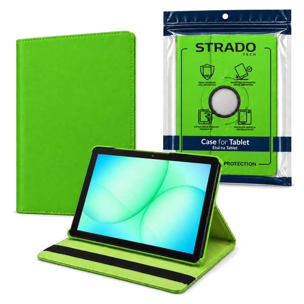 Etui obrotowe do Galaxy Tab A11+ 2025 X236/X235/X230 A9+ SM-X216/X215/X210 - zielone