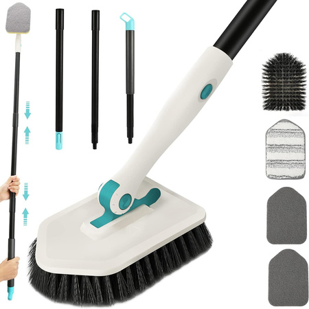 Multifunctional brush 3in1 set microfibre brush sponge multifunctional brush