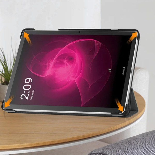 Puzdro Smart Case na T-Mobile T Tablet 5G 10.36, čierne - ochranné so stojanom, prístup k portom a tlačidlám