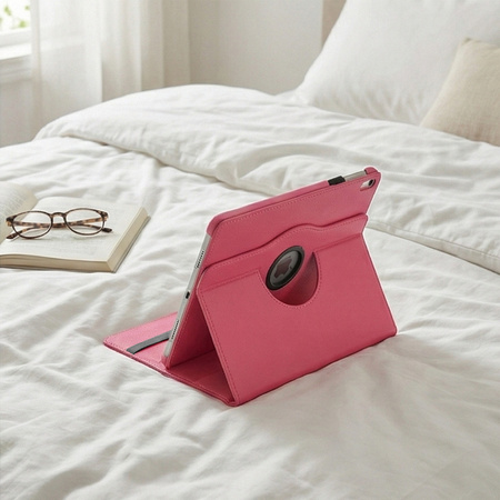 Puzdro otočné na iPad 10.9 2022 Gen. 10 / iPad 11 2025 A16 Gen. 11, ružové - ochranné so stojanom