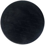 STRADO round Rabbit 3D plush soft like rabbit anti-slip carpet 140 Black