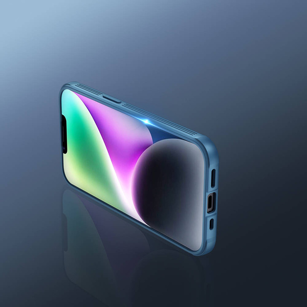 Puzdro Nillkin Camshield Pro na iPhone 14 Plus kryt fotoaparátu zadný kryt, čierne - ochranné so stojanom