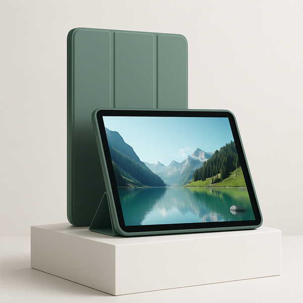 Etui Smart Case do Redmi Pad SE 8.7 2024, zielone - ochronne z podstawką, dostęp do portów i przycisków