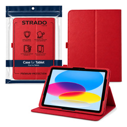 Etui obrotowe do Apple iPad 10.9 2022 gen 10 iPad 11 A16 2025 gen 11 - czerwone