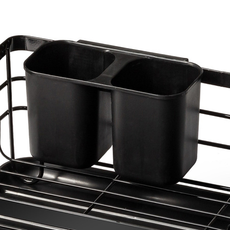 Dish Drainer Rack Black 43x32x14,5 cm