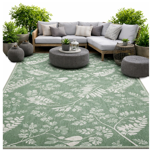 Koberec vonkajší Flora 160x220 cm - vodeodolný na terasu, balkón a do záhrady