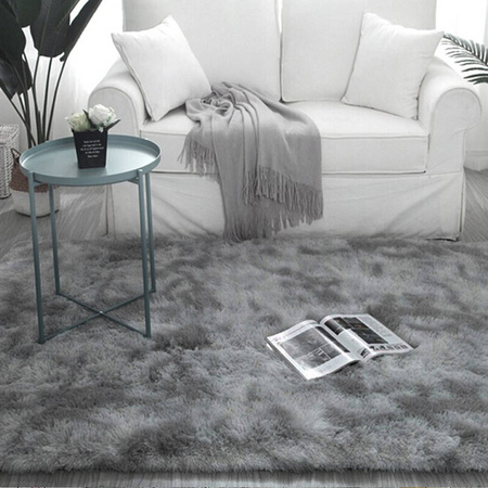 Ombre Shaggy Strado Carpet 140x190 OmbreSilver (Light Gray)