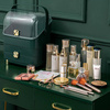 Casket organizer trunk for cosmetics jewelry (Bottle Green)