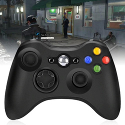 Bezdrôtový Gamepad ovládač na batérie 2xAA na konzolu Xbox 360, biely