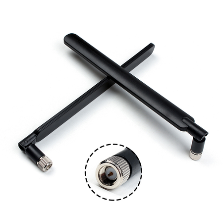 2x LTE antenna black for Huawei B593 E5186 B525 - set to improve coverage and signal quality
