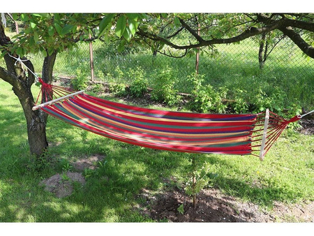 Hanging garden hammock with rocker 200x80 frame