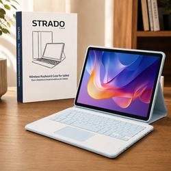 Puzdro s klávesnicou Bluetooth na Redmi Pad 2 11 2025, modré - ochranné so stojanom
