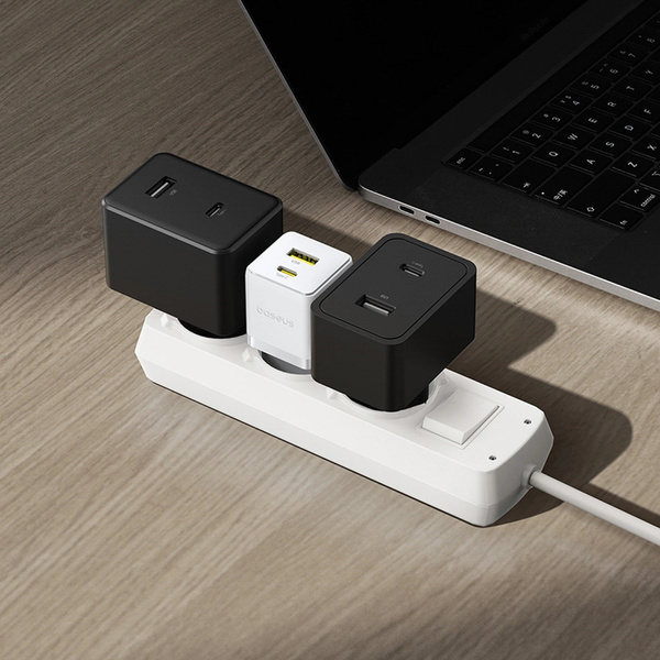 Nabíjačka sieťová Baseus Palm 30W USB-C USB-A, biela