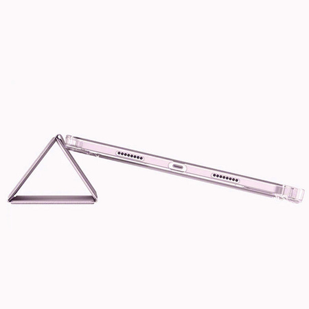 Hard Crystal case with stylus holder for Apple iPad 10.9 10 GEN 2022 / iPad 11 A16 11GEN 2025 - Pink
