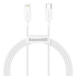 Kábel Baseus Superior Series USB-C / Lightning PD 20W 1 m, biely