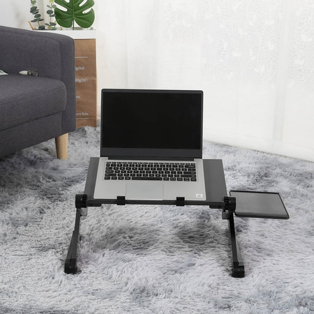 Folding stand with cooling fan for tablet laptop up to 17" F2 (Black)