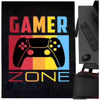 Dywan gamingowy 200x300 dla gracza mata pod fotel antypoślizgowy Gamer Zone