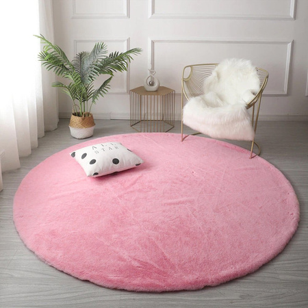 Rabbit Strado round rug 110x110 SakuraPink (Pink)