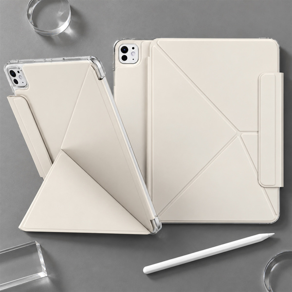 Etui Origami do Apple iPad Air 13 M4 M3 M2 2026/25/24 gen 8/7/6 - białe