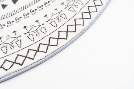 Round carpet NOVO Strado modern oriental pattern for living room Zenith 120x120 cm