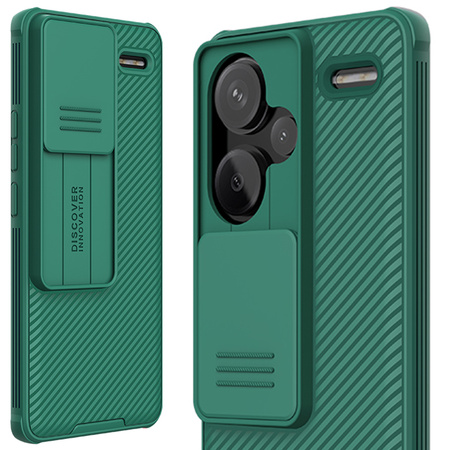 Puzdro Nillkin CamShield Pro na Redmi Note 13 Pro Plus 5G, zelené - ochranné so stojanom